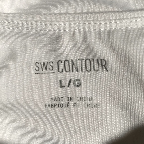 SWS Contour US L/G White Short Sleeve Bodysuit - Picture 2 of 5